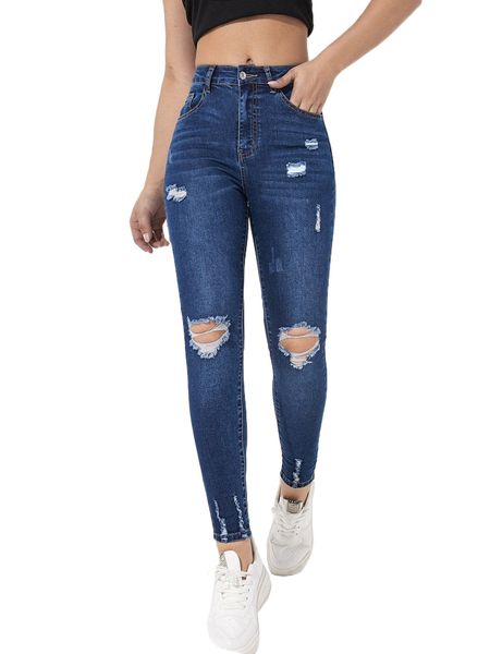 

ripped skinny jeans u0tl#, Blue
