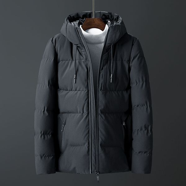 

puffer jacket men winter coats bubble mens padding coat mens parka jacket 201119, Black