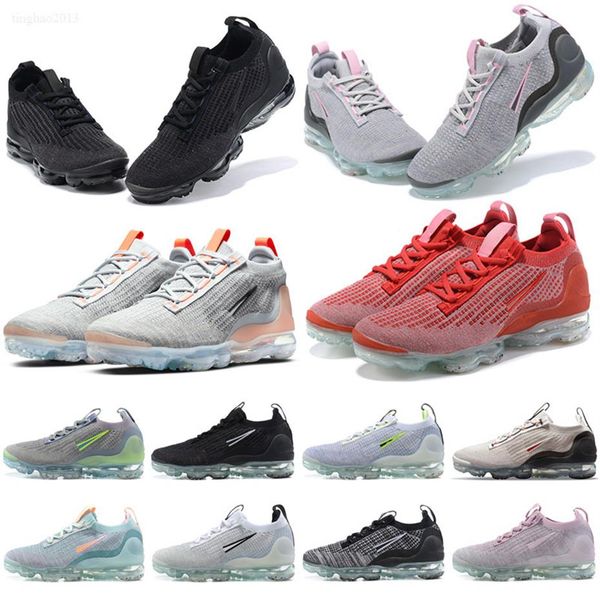 

2021 mens casual shoes black anthracite mesh cushion triple white metallic silver oatmeal chilly blue neon men women trainers spor3074, Black;white