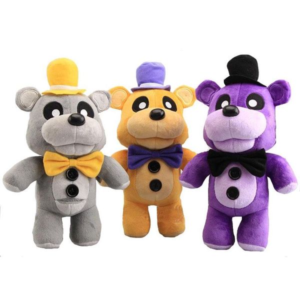 

12 30cm fnaf five nights at freddy's game freddy & foxy plush stuffed toys dolls 3 different styles 322u