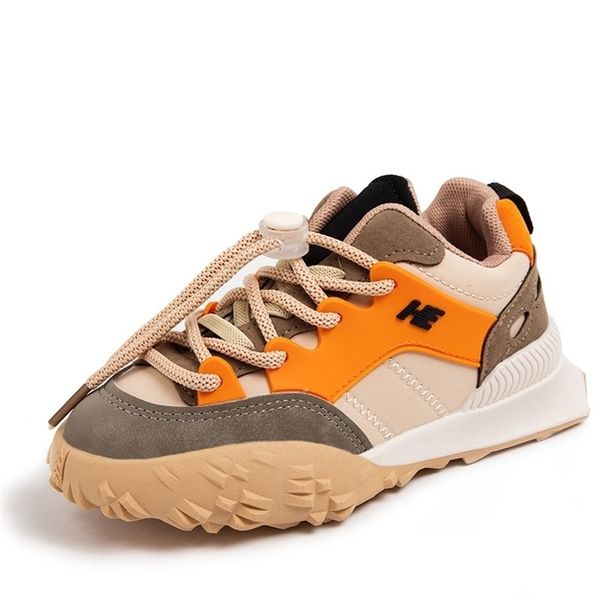 

spring autumn children sports shoes fashion girls casual boys breathable outdoor sneakers lighted kids 220429, Black;red