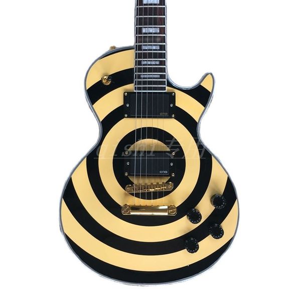 

custom electric guitar golden hardware zakk model emg pickups mahogany body rosewood fingerboard