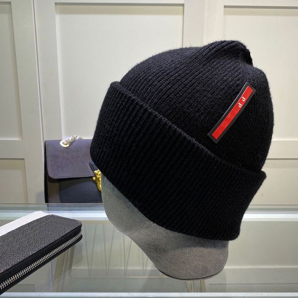 

designer knitted hat beanie cap dome skull caps solid letter winter hats for man woman 5 color high quality, Blue;gray