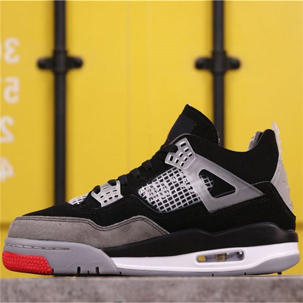 

sandals with box shoes 4 iv sp basketball mens 4s sail muslin black red sports sneakers size us7-13
