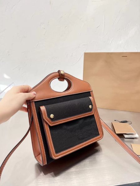 

handbag woman 2022 popular large capacity tote bag op29 plaid canvas must-go fashionable versatile simple hand-held cross-body bag