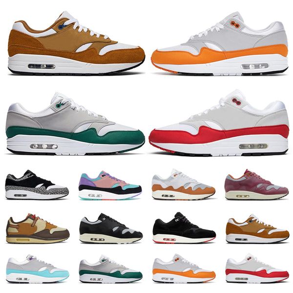 

1 87 running shoes patta 1s men women anniversary aqua orange green parra bred brown elephant have a day night maroon noise aqua saturn gold