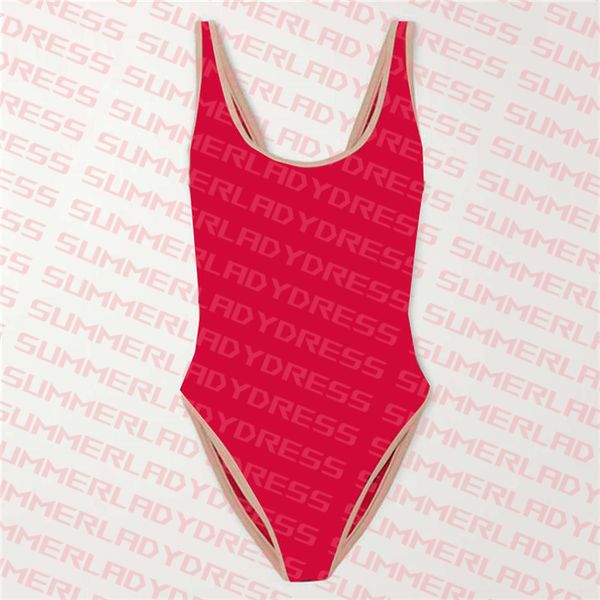 

embroidery letter bikini holiday spring one piece swimsuit tight bathing suit women designer beachwear, White;black