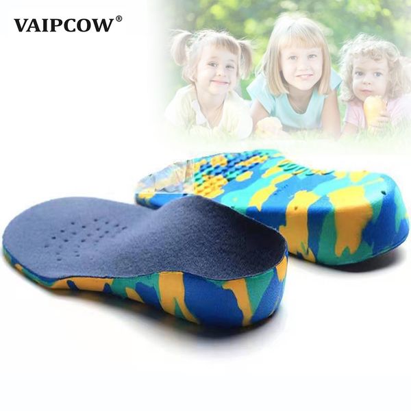 Kids Orthotics Palsoles Correcção Ferramenta de Cuidados para Kid FLAT PEAT ARCH Apoio Ortopédico Crianças Insola Soles Sapatos Esporte