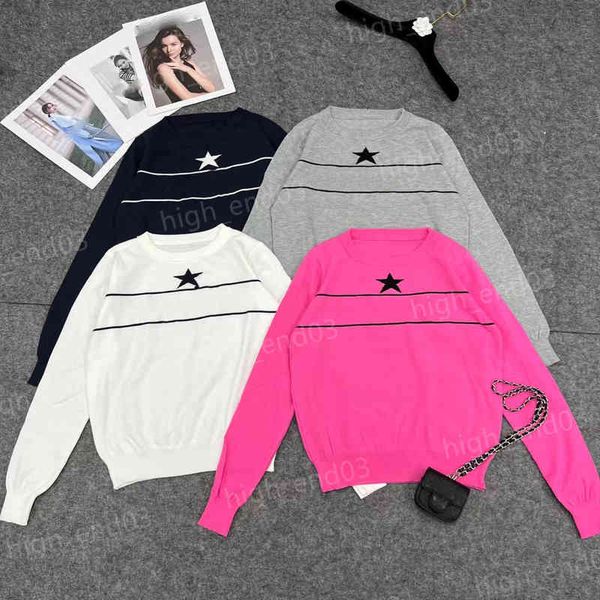 

designer sweater womens autumn classic design striped letter logo print crewneck sweater fashion brand luxury women clothing, White;black