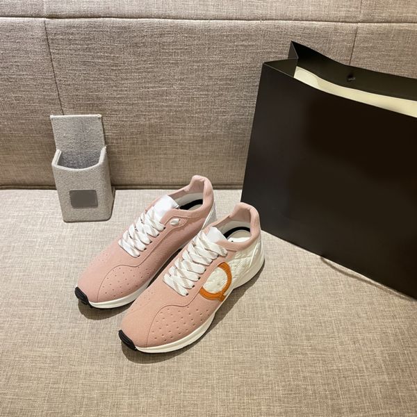 

casual shoes designer luxury women sneakers flat suede daddy shoe, Black