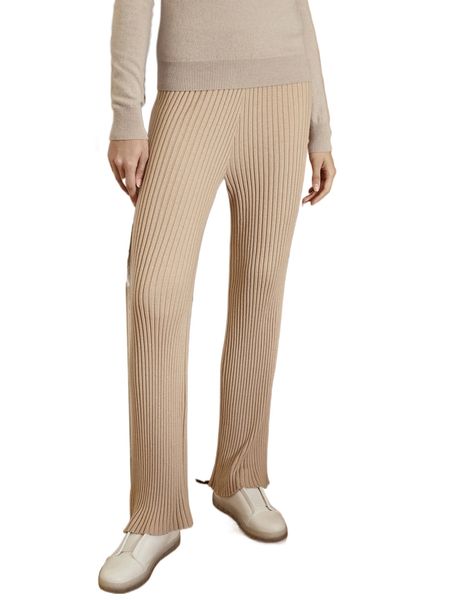 

motf premium wool mix straight fit knit pants e4rh#, White;black