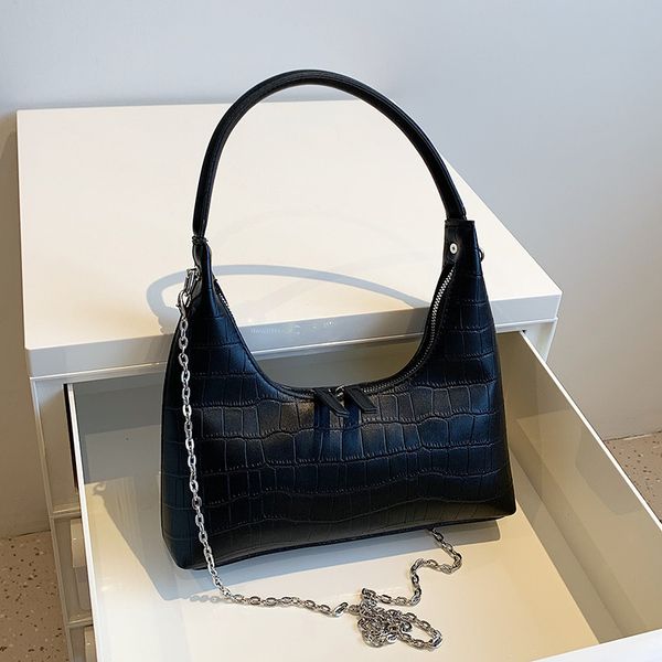 

designer bags 2022 autumn new korean stone tote simple and fashionable one shoulder small armpit crescent