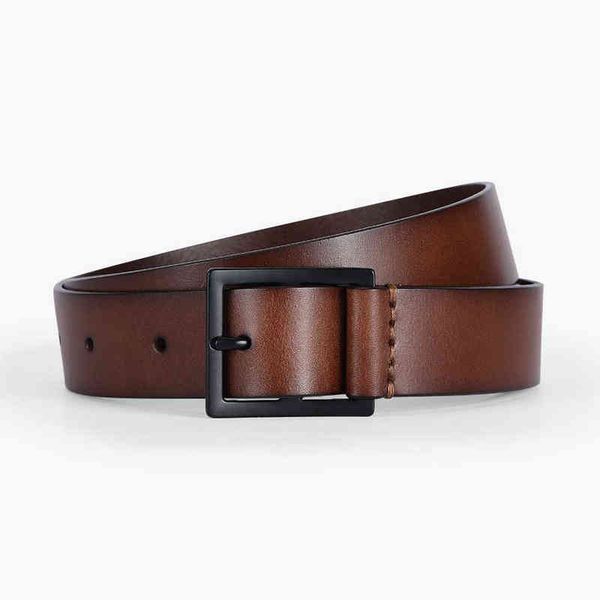 

mens belt belts for men designer luxury niche light design layer cowhide belt fashionable with jeans belt soft and comfortable trendy access, Black;brown