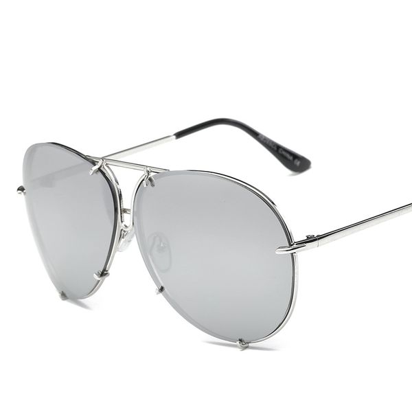 

2022 ocean sunglasses fashion retro glasses men and women couples large metal frame classical driving beach outdoor sports leisure, White;black