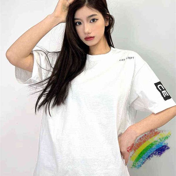

empt white cav t shirt men women oversized cavempt ce ee opst220721, White;black