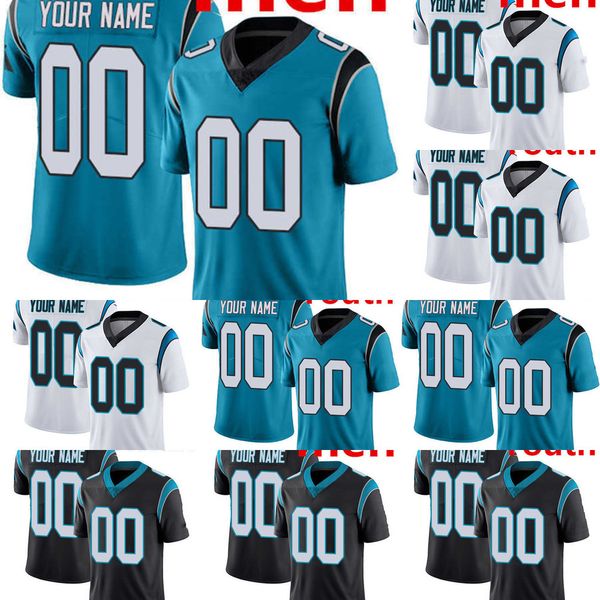 

custom carolina''panthers''14 sam darnold 6 baker mayfield 79 ikem ekwonu 22 christian mccaffrey 2 dj moore 88 terrace m, Black;red