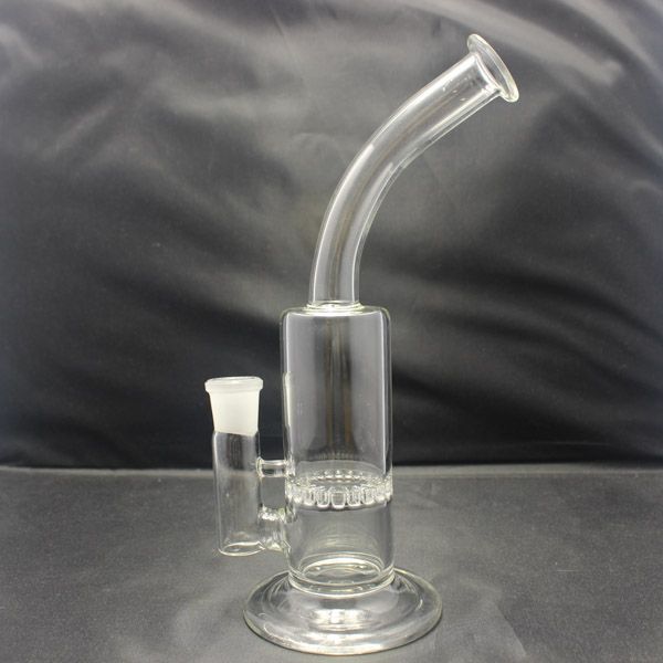 Narghilè in vetro Bong d'acqua Percolatori Gear Perc Tubi d'acqua per fumatori soffiati Dimensione giunto 18mm per piattaforme petrolifere e Dab