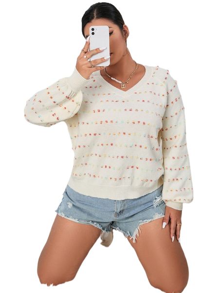 

plus raglan sleeve sweater g8q1#, Black