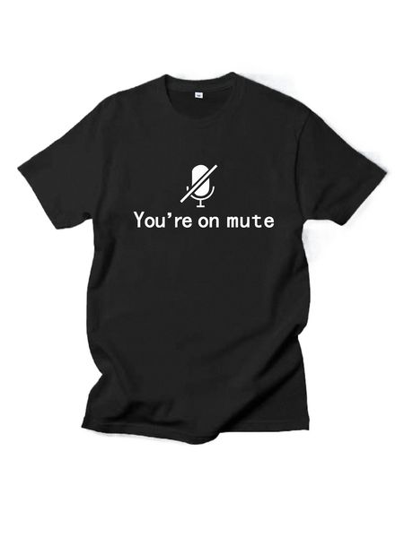 

men microphone & slogan graphic tee g8na#, White;black