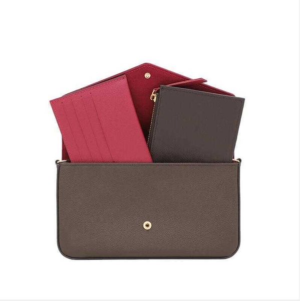 

3 pcs/set bags favorite women crossbody purse messenger handbags flowers shoulder lady leather with box m61276