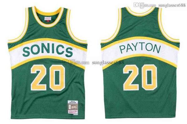 

stitched gary payton jersey s-6xl mitchell & ness 1994-95 mesh hardwoods classics retro basketball jerseys men women youth, Black