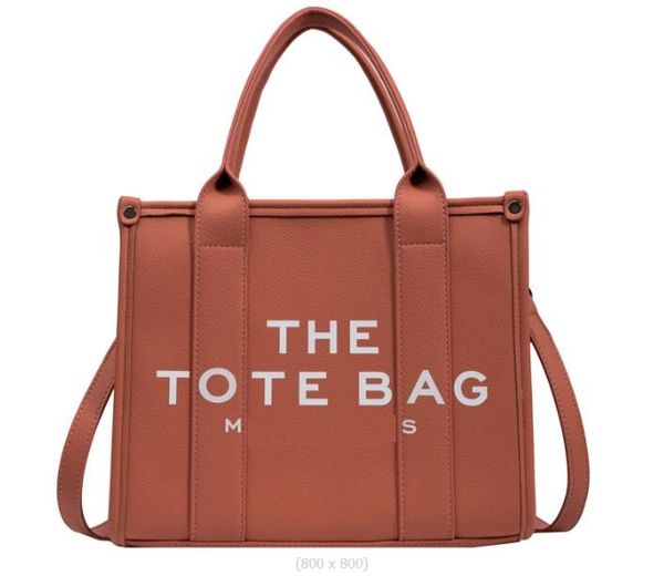 

2067 fashion marc women's handbag with the tote bag letters printing leather shoulder bag multi colors messenger bags totes logo 26cm