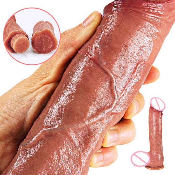 Nxy Sex Products Dildos Penis realista com sucção Mulher Double Low Games For Women G Spot Spot Feminino Masturbação 1227