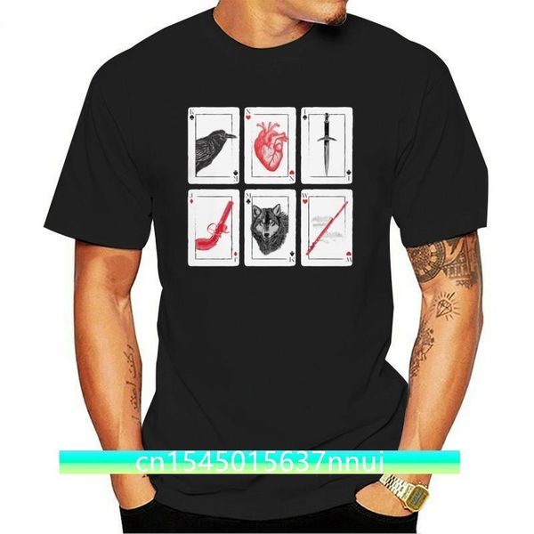 

printed men t shirt cotton tshirt oneck shortsleeve women tshirt six of crows red 220702, White;black