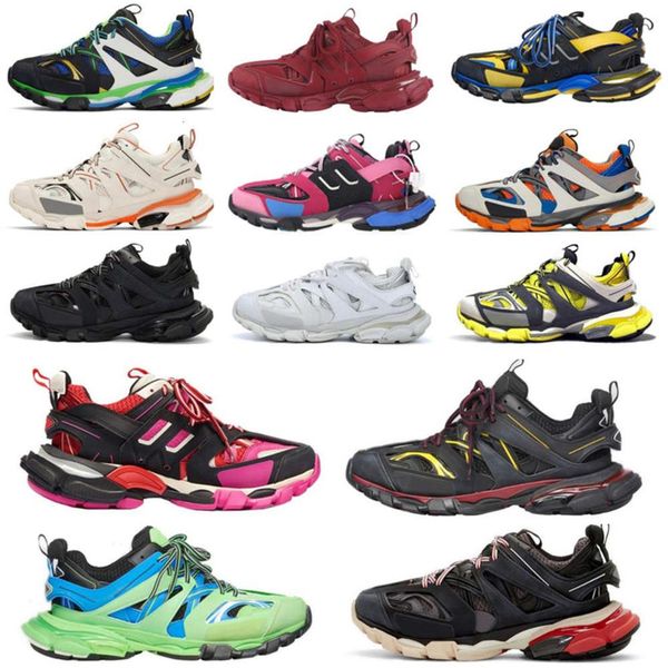 

2021 men women track 4 0 sports shoes 3 0triple s runner blue grey white orange black compare sneaker green fashion t261q