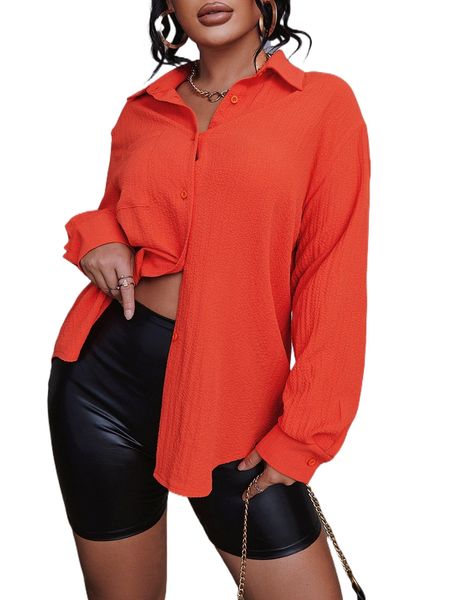 

sxy pocket patched button up shirt d3uf#, White