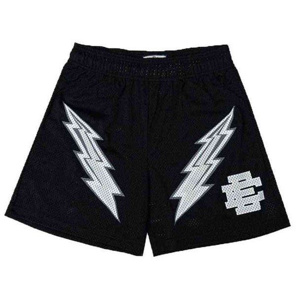 

eric emanuel ee men's shorts summer casual fitness sports fashion shorts mesh breathable quick-drying beach, White;black