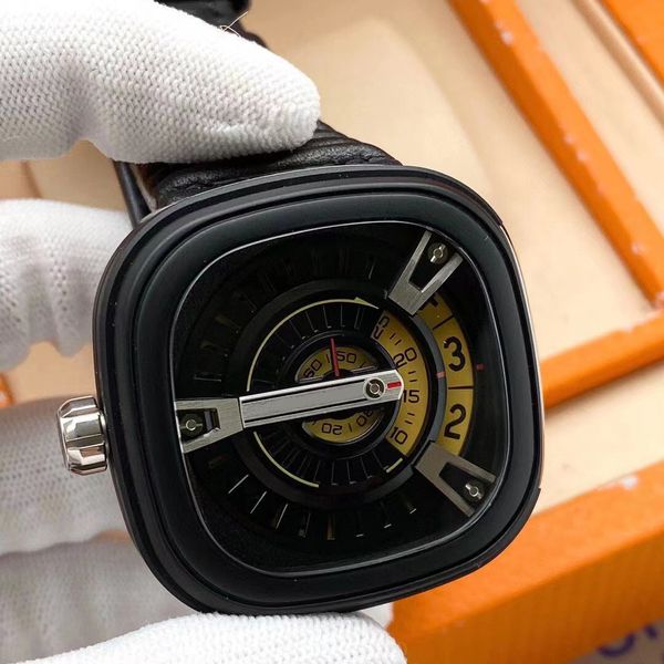 

mechanical watch man, Slivery;brown