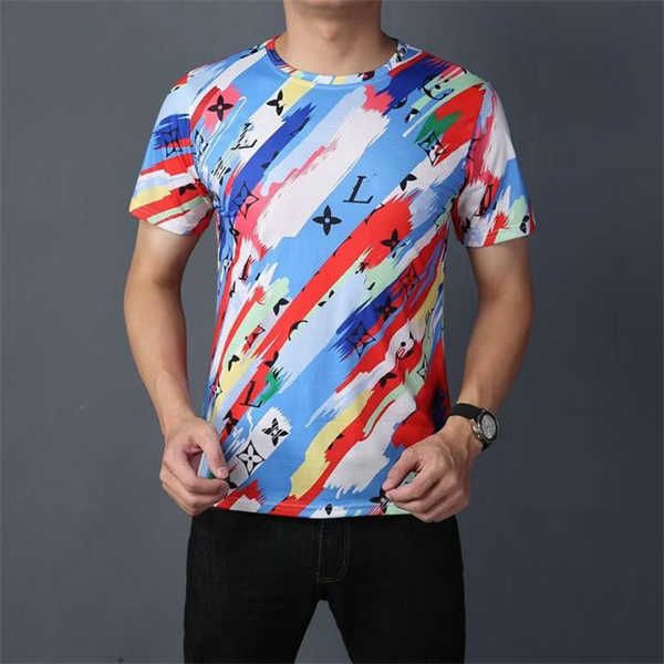 

summer fashion brand joker round neck short sleeve couple t-shirt casual jacket for men and women sh23, White;black