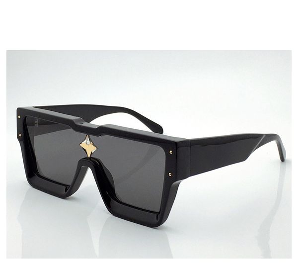 

fashion luxury men cyclone sunglasses z1547 vintage square frame rhomboid diamond glasses avant-garde unique style a1, White;black