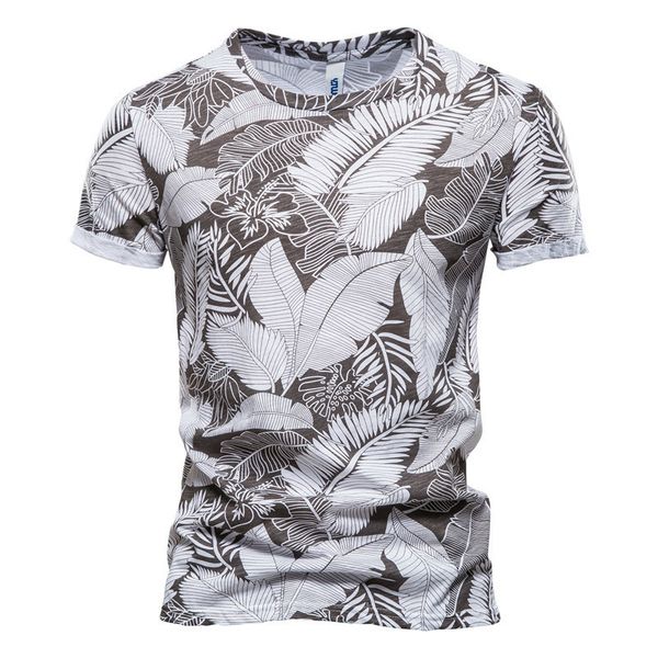 

mens tshirt hawaiian style round neck shirt casual wear 3d printed fashion short sleeve large size 220704, White;black