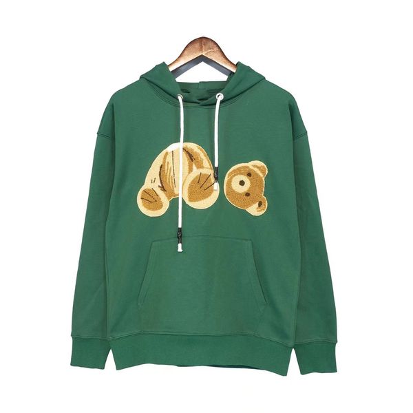 

mens women designer hoodie sweater sweatshirts streetwear jackets palms bear hoodies men's color grey black red 100% pure cotton size s