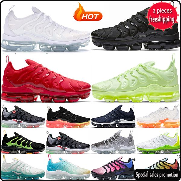 

men women tn plus running shoes mens sneaker orange coastal blue sunset metallic gold midnight navy triple red mens trainers outdoor sports, Black