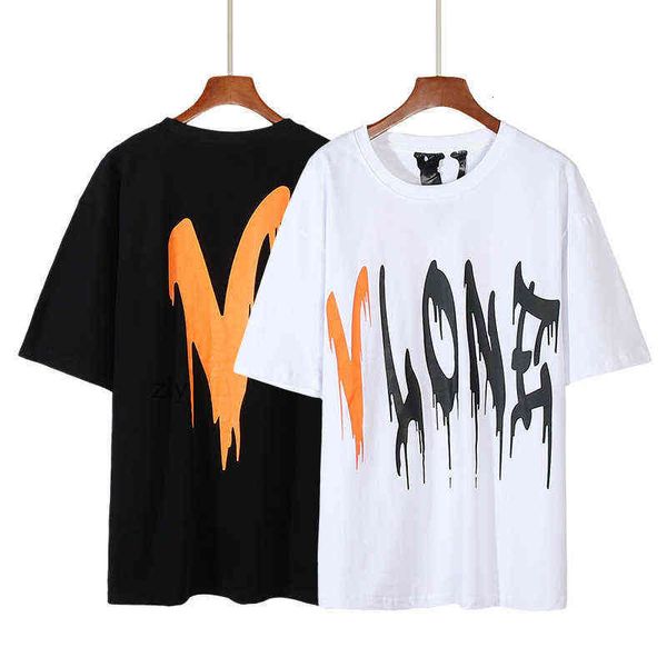 

mens t-shirts vlones 2022 spring new fashion and womens same style couple's high street pure cotton s xxl brand, White;black