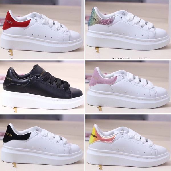 

children baby childrens skateboarding shoes party platform s casual shoes sneakers 26-35, Black