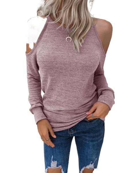 

marled knit c.old s.houlder tee o2ll#, White