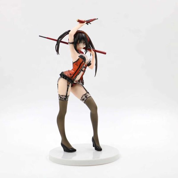 

huiya01 huiya01 25cm anime date a live tokisaki kurumi anime figure pvc action figure toy collectible model doll gift q0722