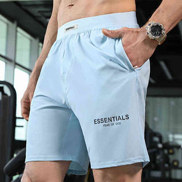

2022 factory online export fashion design men's and women's same shorts summer new sentials thin sports fitns pants casual men, White;black