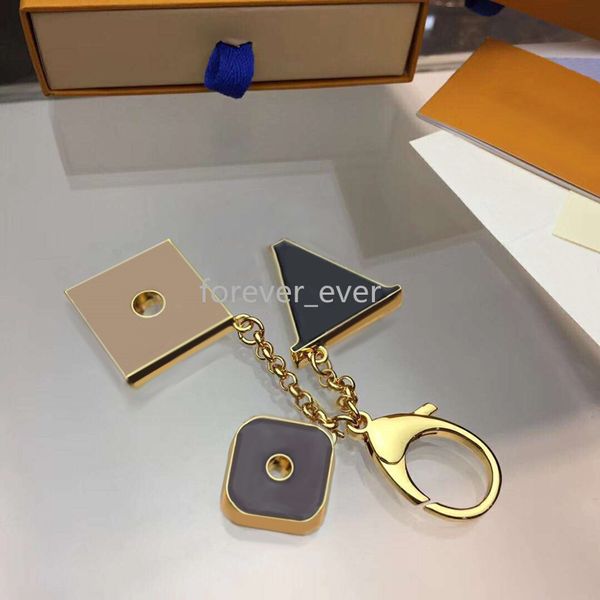 

est key buckle car keychain handmade classic keychains man woman fashion necklace bag pendant accessories 6 color box need extra cost, Yellow
