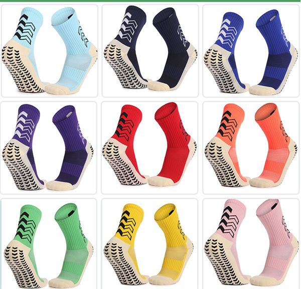 

12 colors men sport football socks non-slip socks cotton 39-45, Black