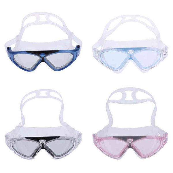 Силиконовые плавательные очки против тумана дайвинг очки для плавательных очков УФ-защита Вода Спортивная маска для глаз Gear G220422