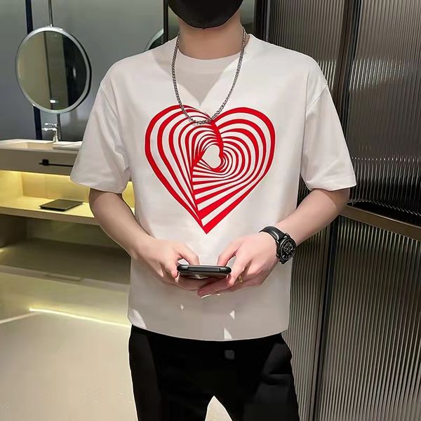 

2022 new men's summer fashion short sleeved t-shirt slim casual m--3xl, White;black