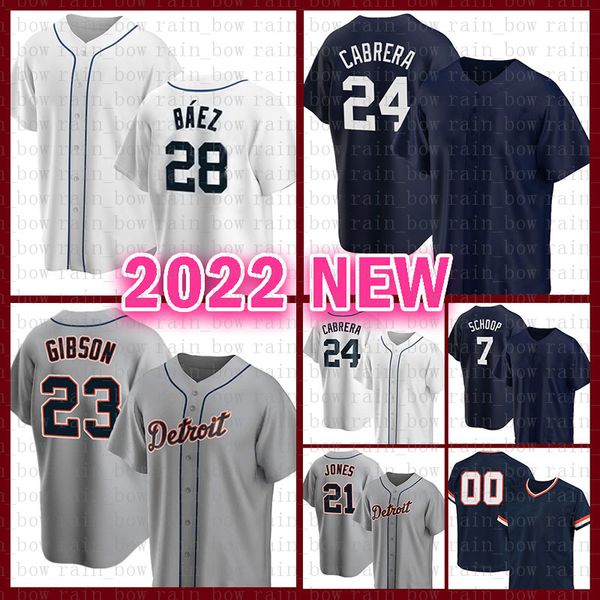 Tigers Mens Javier Baez Baseball Jersey Miguel Cabrera Kirk Gibson Tucker Barnhart Jacoby Jones Dustin Garneau Jake Rogers Джонатан Шуп Эрик Хааз Уилли Кастро