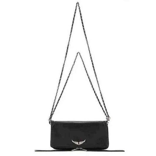 

women luxurys designers cross body bags fashion shoulder wings decoration for leathe chain ladies crossbody purses messenger sac a main wall