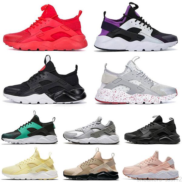 

2021 huarache running shoes 4.0 1.0 men women shoe triple white black red grey huaraches mens trainers outdoor sports sneakers walking joggi