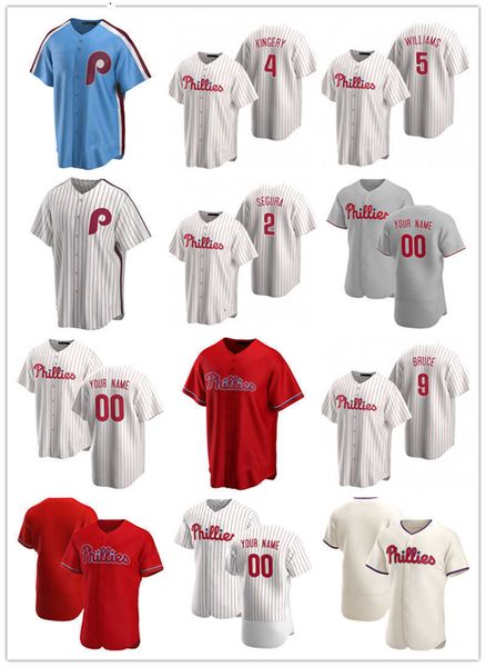 

custom jersey mens women youth philadelphia''phillies''2 jean segura 4 scott kingery 5 nick williams 9 jay bruce basebal, Blue;black